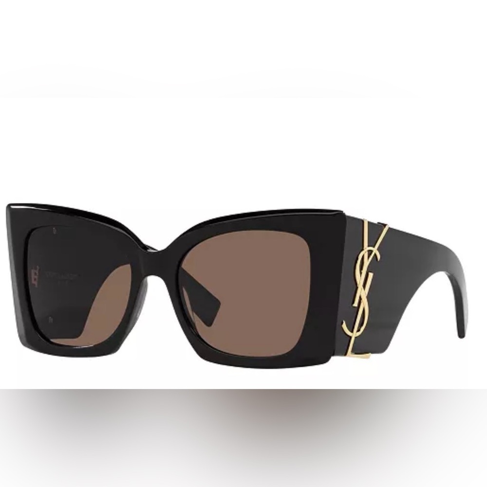 NWOT-Saint Laurent Black Sunglasses Elegant Accessories!-(#0181)